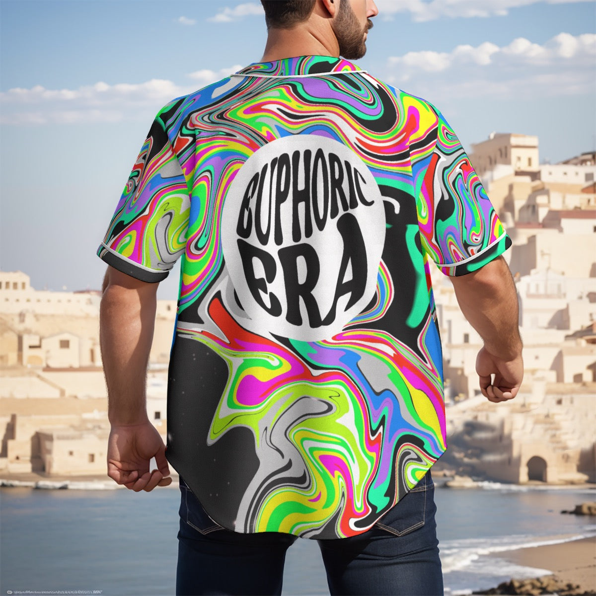 Psychedelic Melt Baseball Jersey