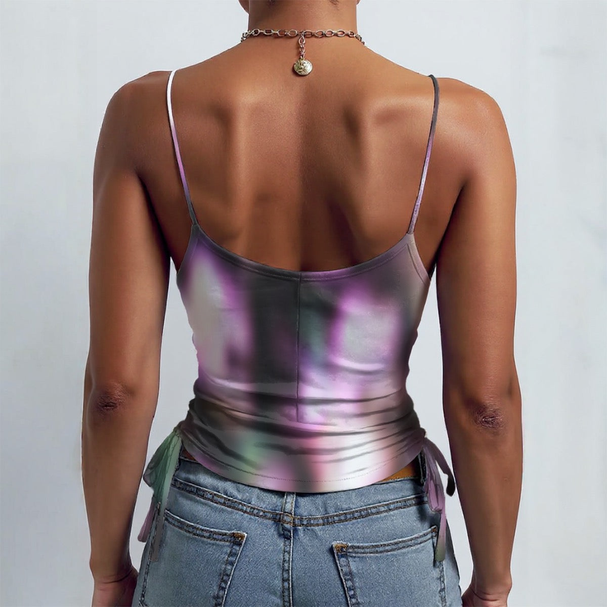 Neon Haze Side Drawstring Camisole