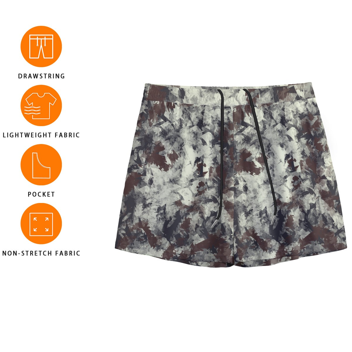 Forest Fracture Men's Mesh Shorts