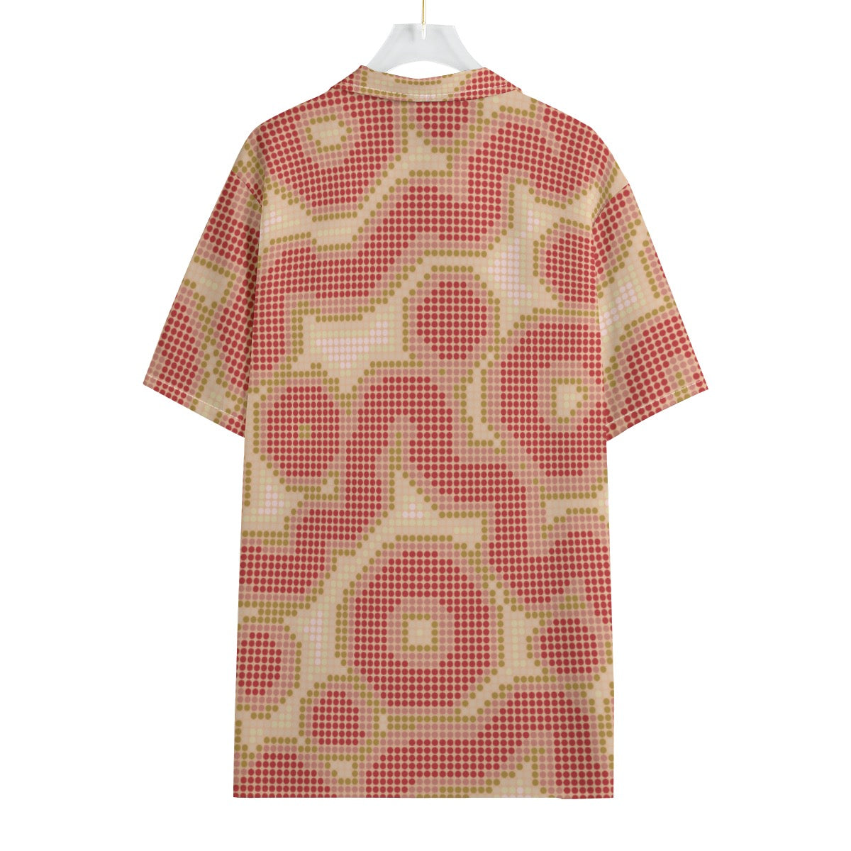 Halftone Bloom Men's Hawaiian Shirt