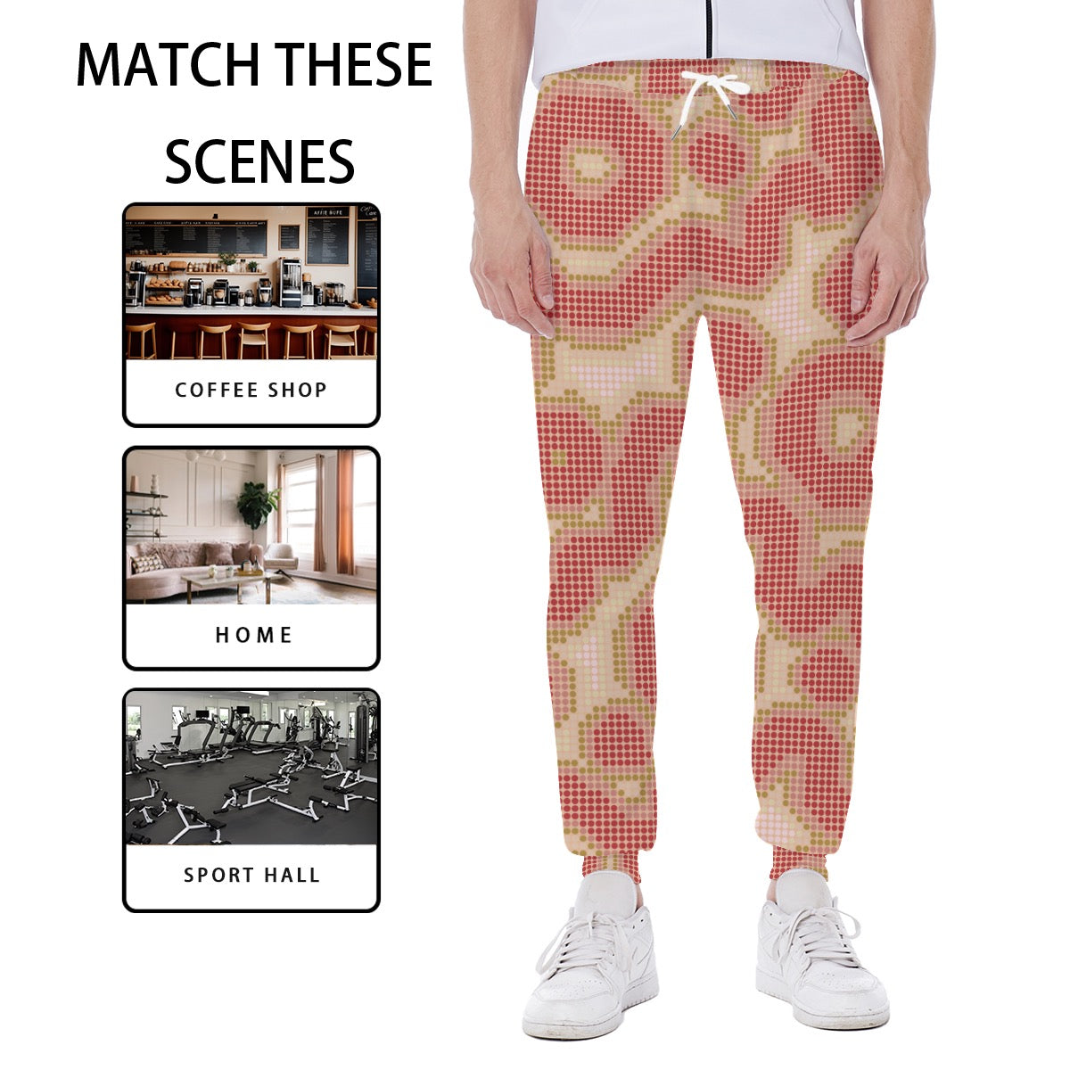 Halftone Bloom Joggers