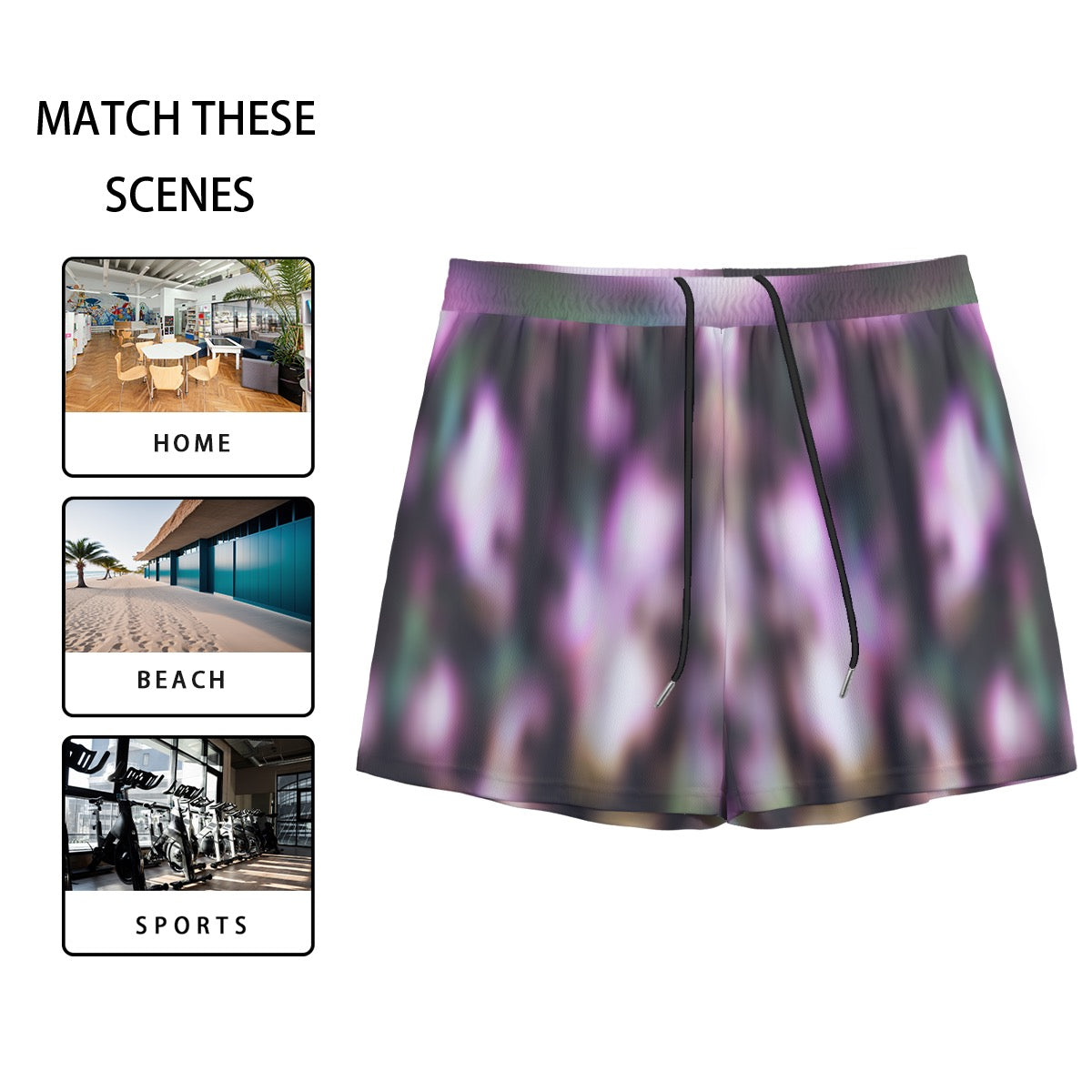 Neon Haze Men's Mesh Shorts