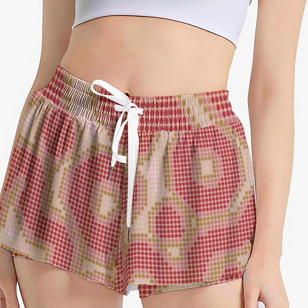 Halftone Bloom Women's Sport Skorts With Pocket