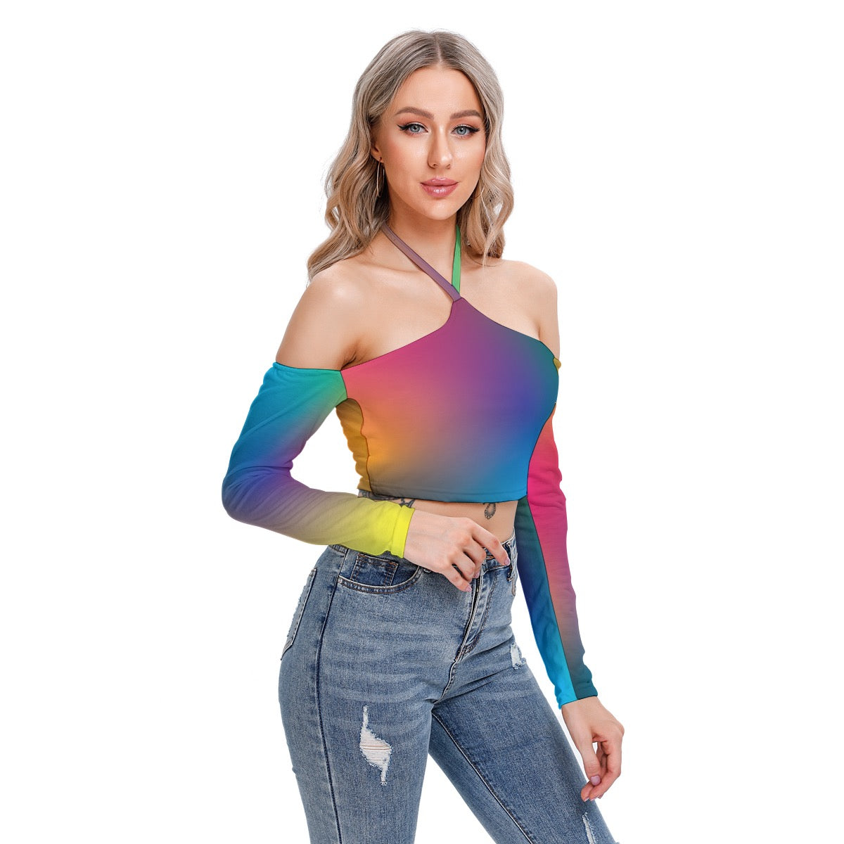 Aura Field Women's Halter Lace-up Top
