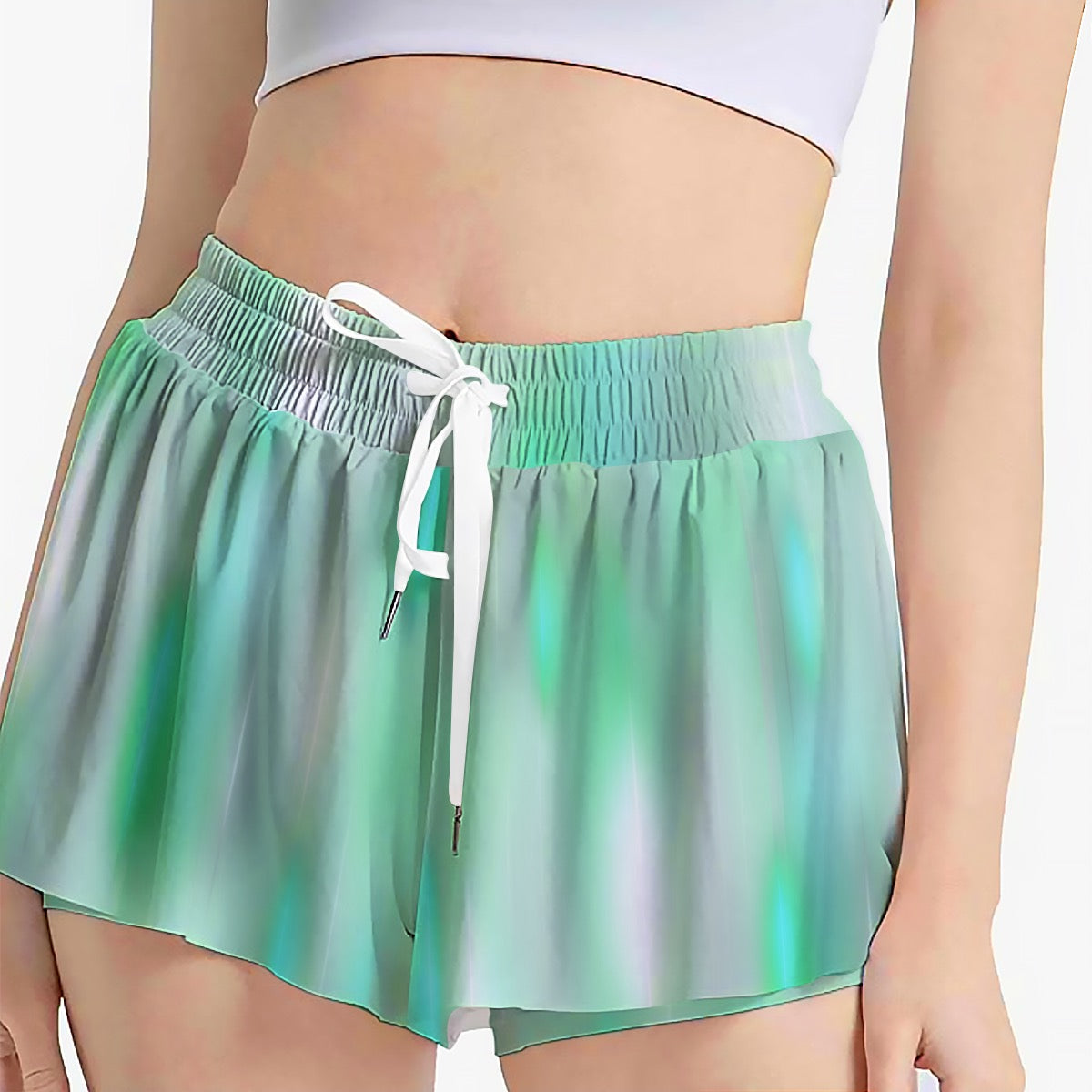 Glacial Glow Women's Sport Skorts With Pocket