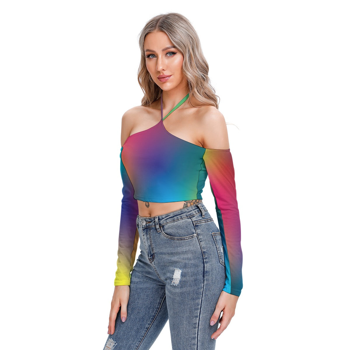 Aura Field Women's Halter Lace-up Top