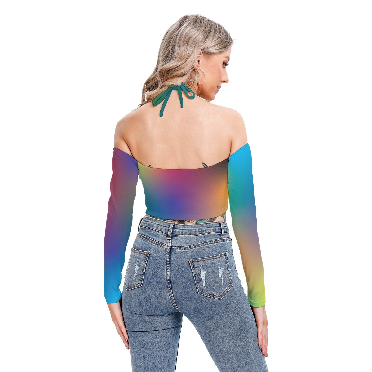 Aura Field Women's Halter Lace-up Top