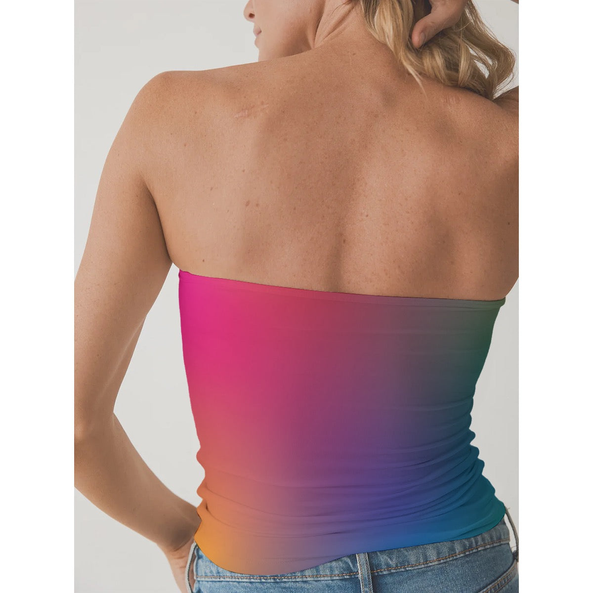 Aura Field Women's Double-Layer Strapless Top