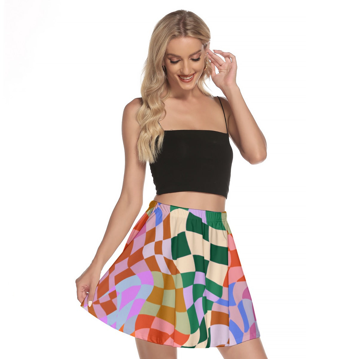 Chroma Weave Women's Mini Skirt